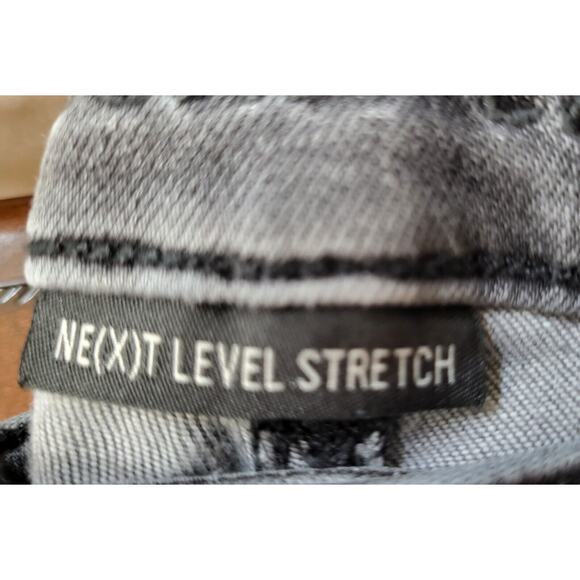 American Eagle Women Size 4 Next Level Stretch Distressed Hi Rise Jegging Gray - Picture 12 of 15